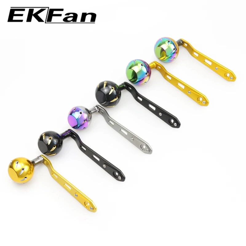 Manivela EKFan para carretes baitcasting – aluminio con perilla - imagen 4