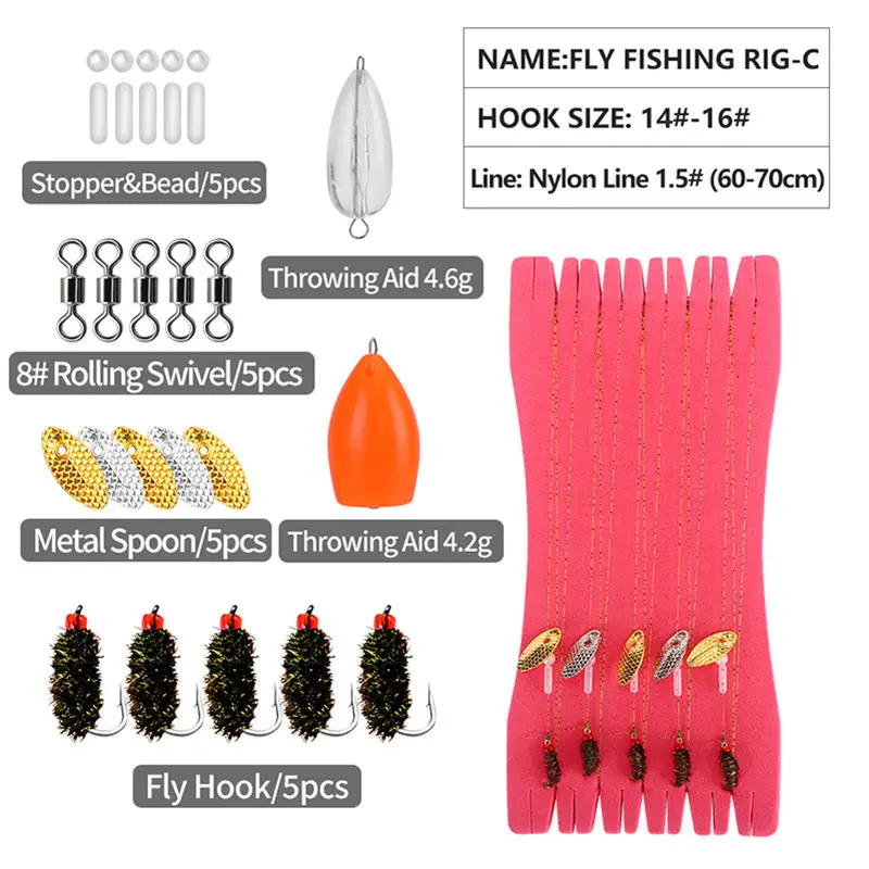 Kit pesca con mosca WEIHE: aparejos variados y accesorios - imagen 2