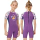 Traje de Neopreno una Pieza Niñas 2.5MM Manga Corta Anti-UV