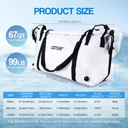 Goture Bolsa de pesca refrigerante portátil con capacidad para hielo