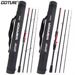 Caña Spinning Goture Fibra de Carbono – para Pesca Salada y Dulce