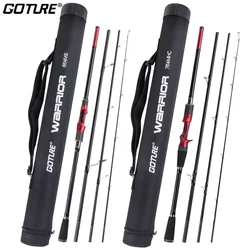 Caña Spinning Goture Fibra de Carbono – para Pesca Salada y Dulce