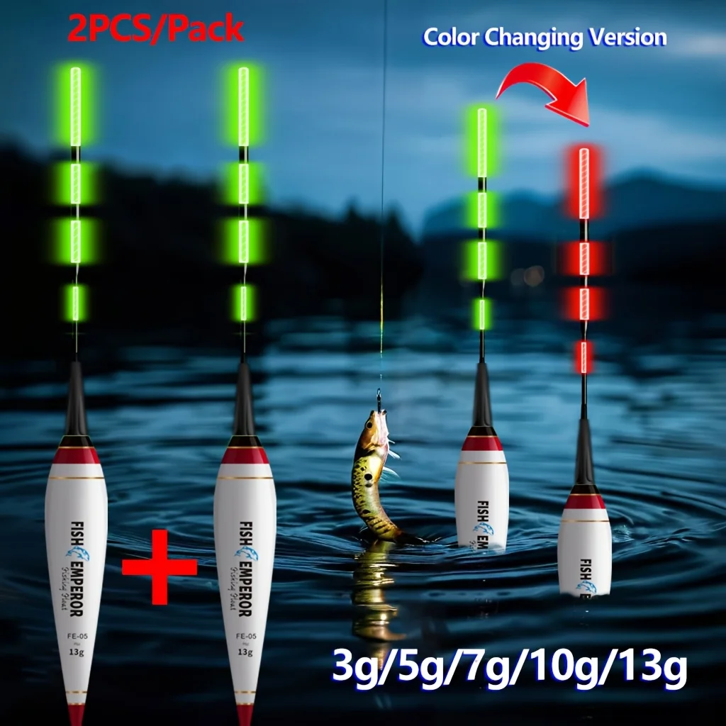Flotador de pesca electrónico inteligente con LED
