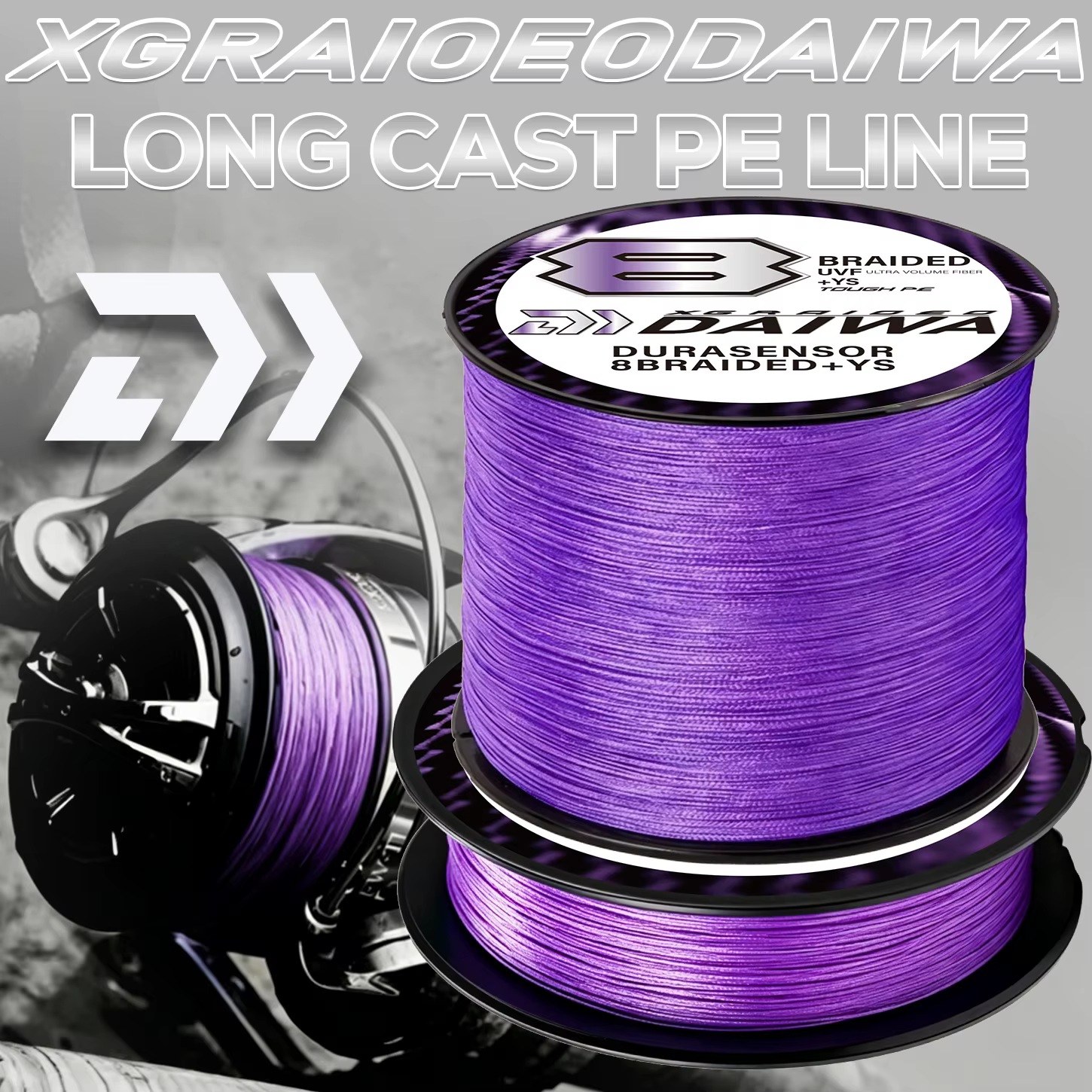Línea trenzada PE Daiwa J-Braid X8 – 8 hebras