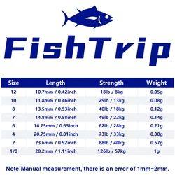 FishTrip Clip Giratorio de Plomo para Aparejos Terminales