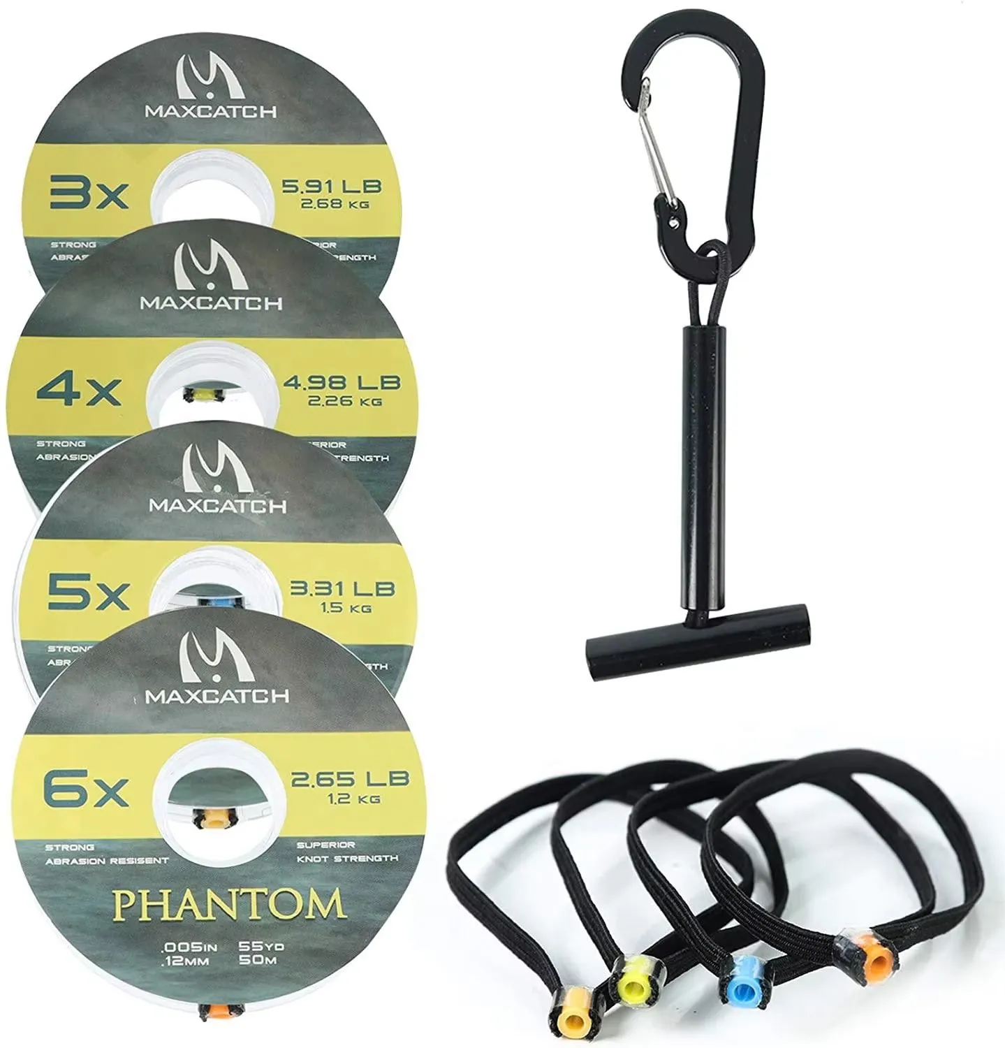 Línea de pesca con mosca Maximumcatch 2X-7X transparente