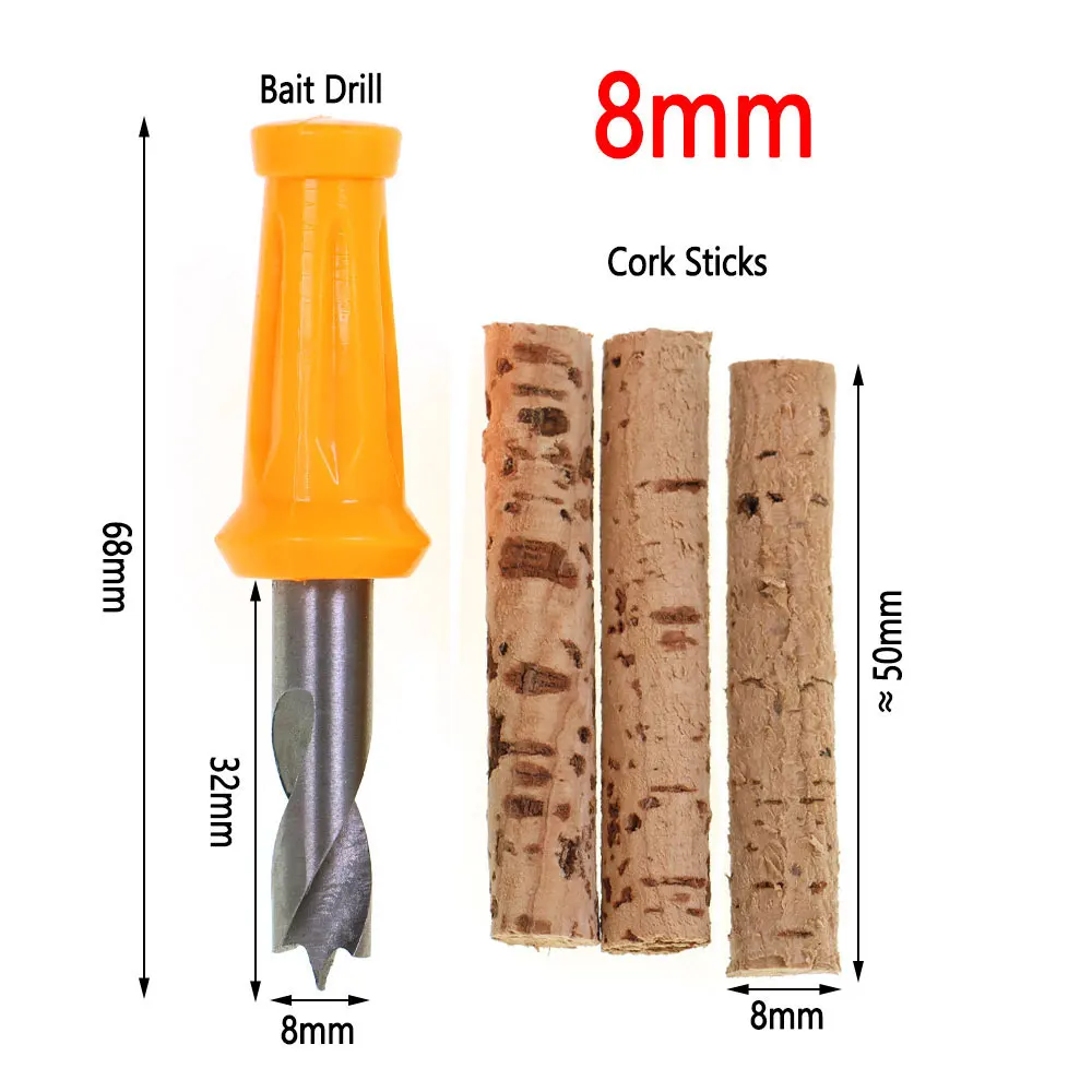 Corer de corcho para cebo de carpa con broca inoxidable - imagen 5