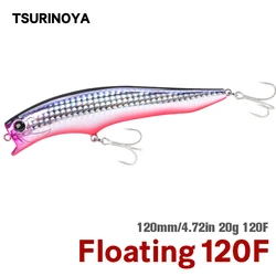 Señuelo Tsurinoya 120F Minnow – Flotante shallow 120mm 20g agua salada