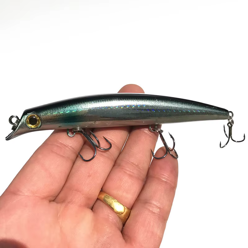 Señuelo Minnow duro láser brillante para pesca en mar 12cm - imagen 3