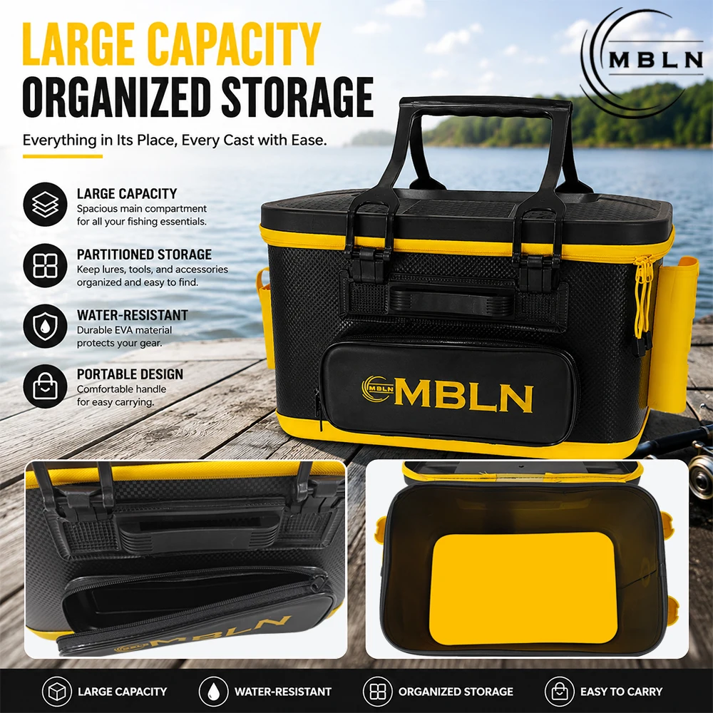 Caja de Señuelos EVA MBLN Rígida para Pesca – Organizador de Aparejos y Cebos - imagen 5