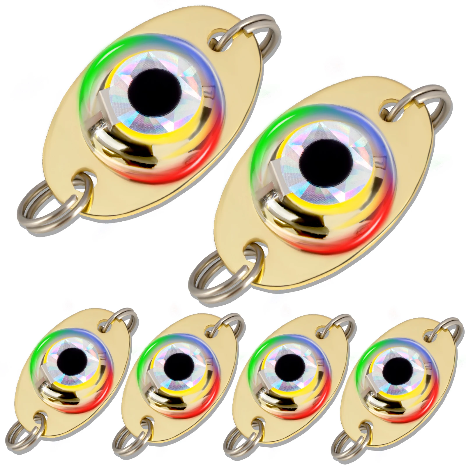 Señuelo LED ojo luminiscente profundidad con cuchara flash giratoria - imagen 3