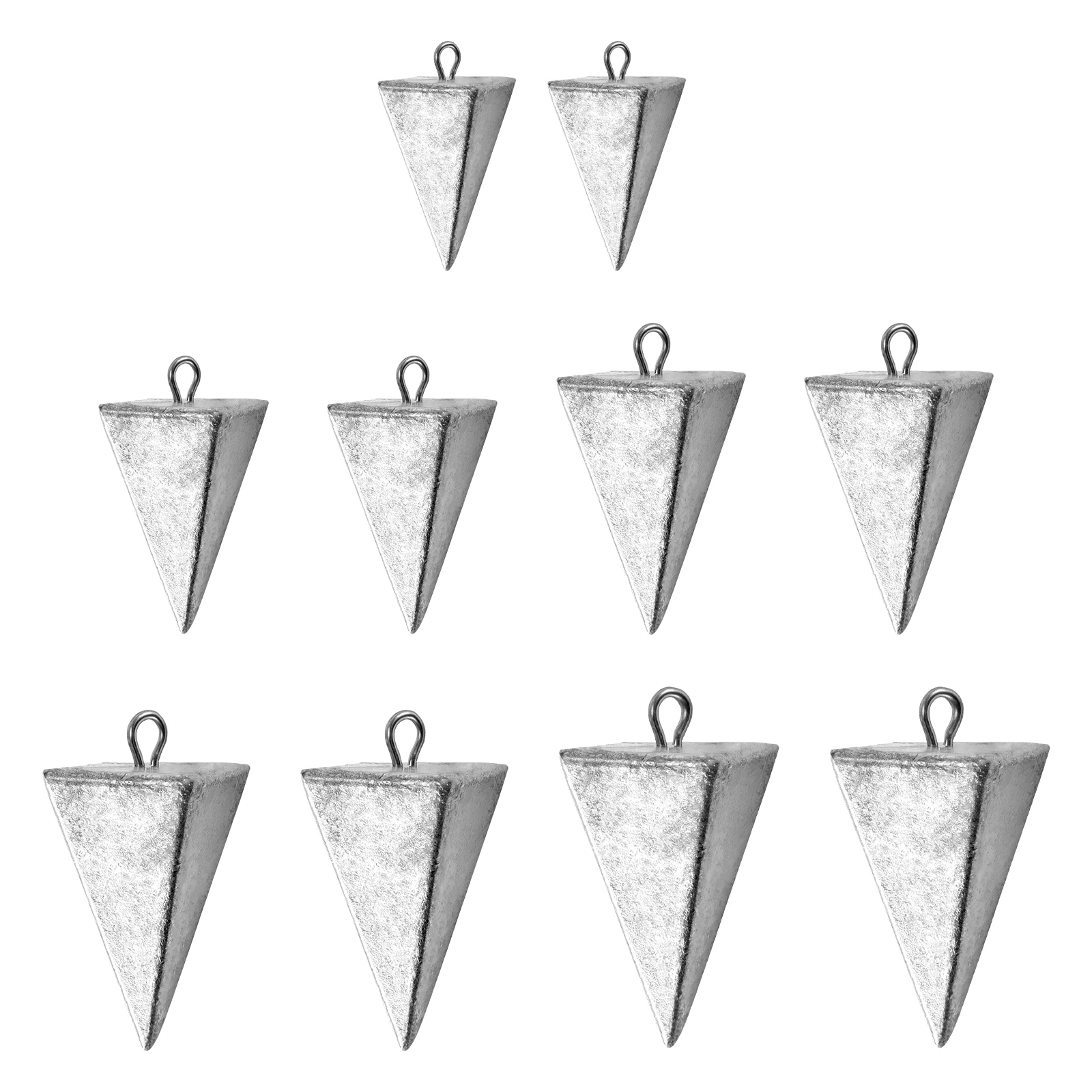 Plomos piramidales de plomo triangulares para surf en agua salada