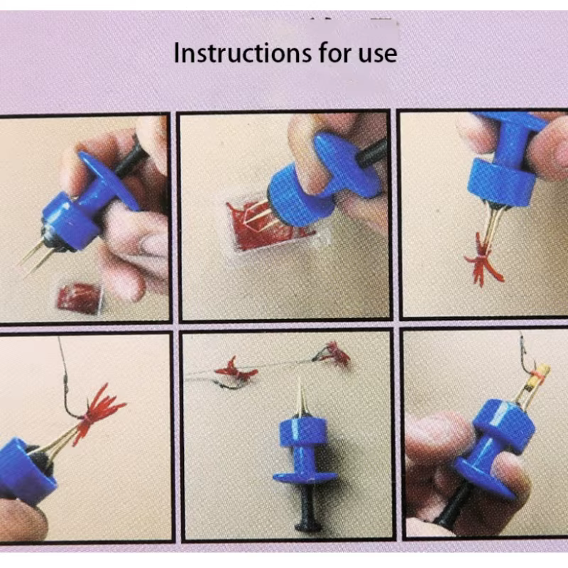 Dispositivo de alimentación para gusano rojo con gancho y clip - imagen 5