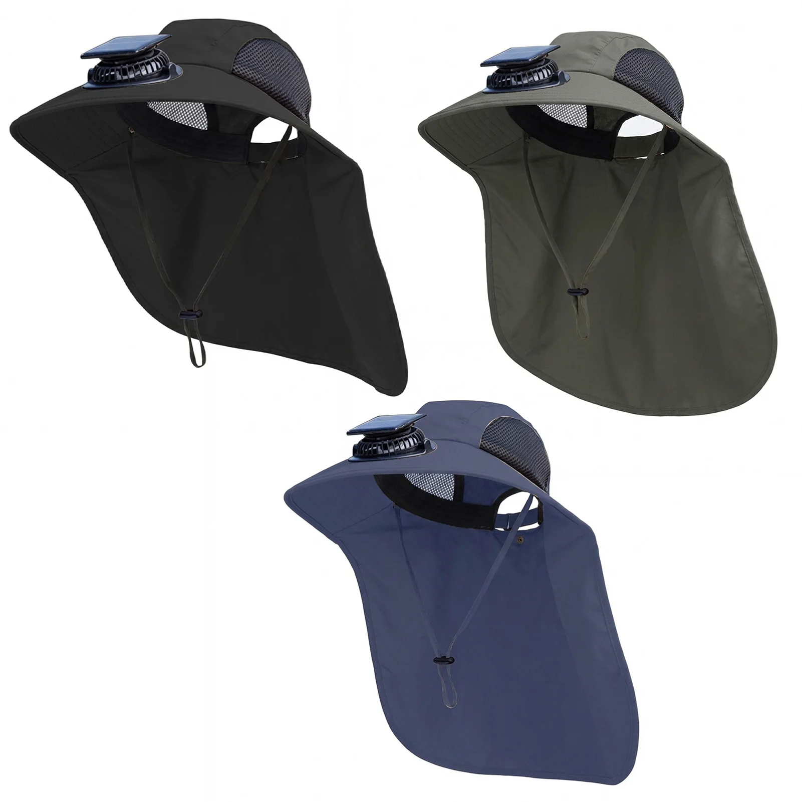 Gorra de pesca solar con ventilador y protección UV para verano - imagen 5