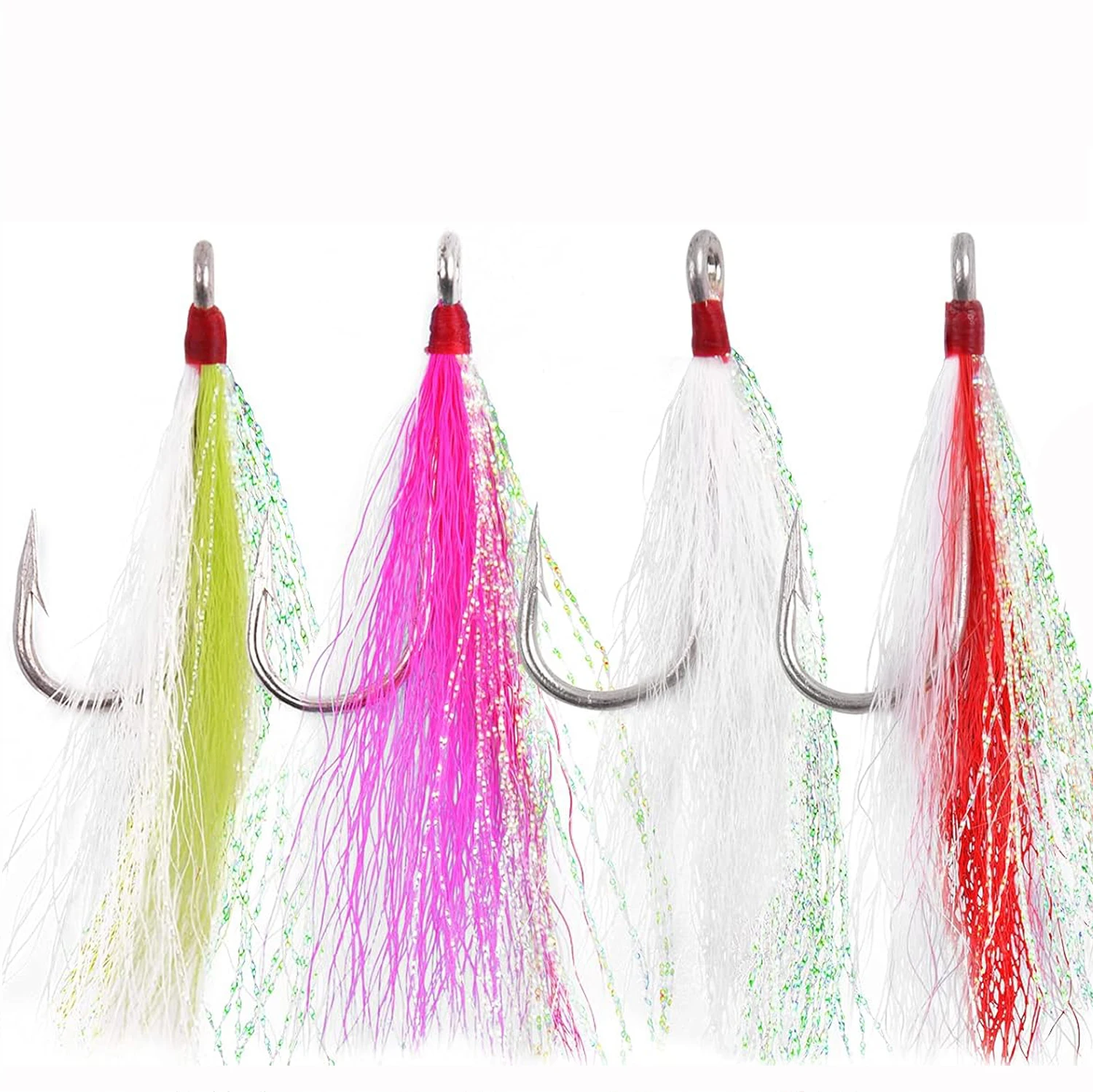 Bucktail teaser en colores llamativos