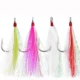 Bucktail Teasers Anzuelos Jig Head inox Mylar para agua salada - imagen 3