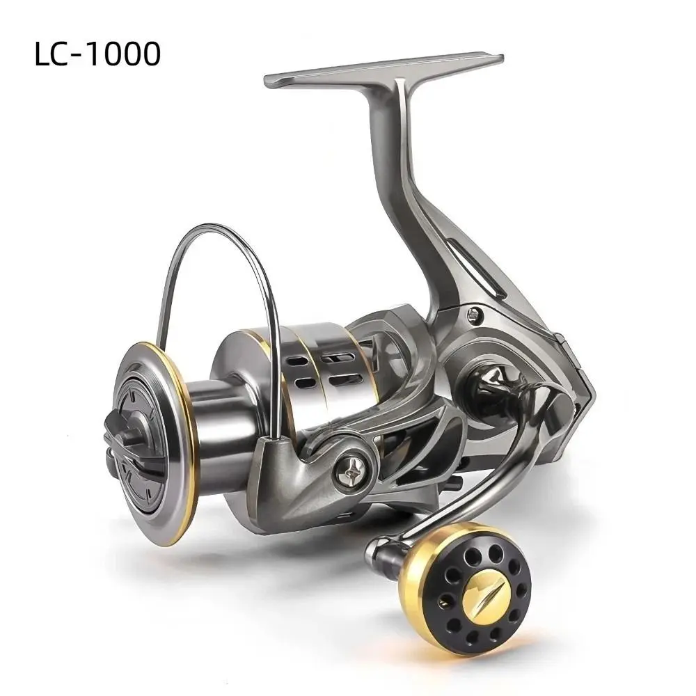 Carrete de pesca con arrastre suave y manivela intercambiable - imagen 2