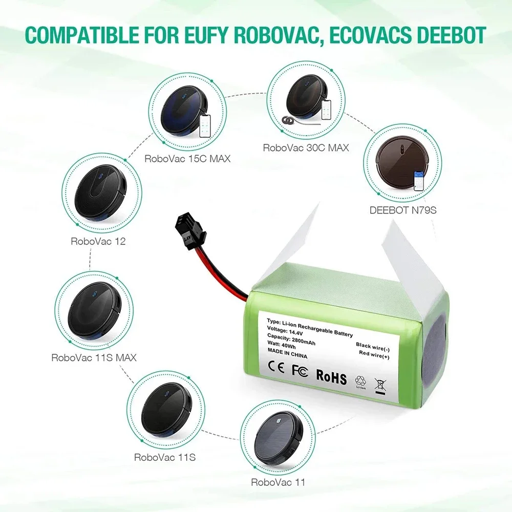 Batería de iones de litio para robot aspirador compatible - imagen 2