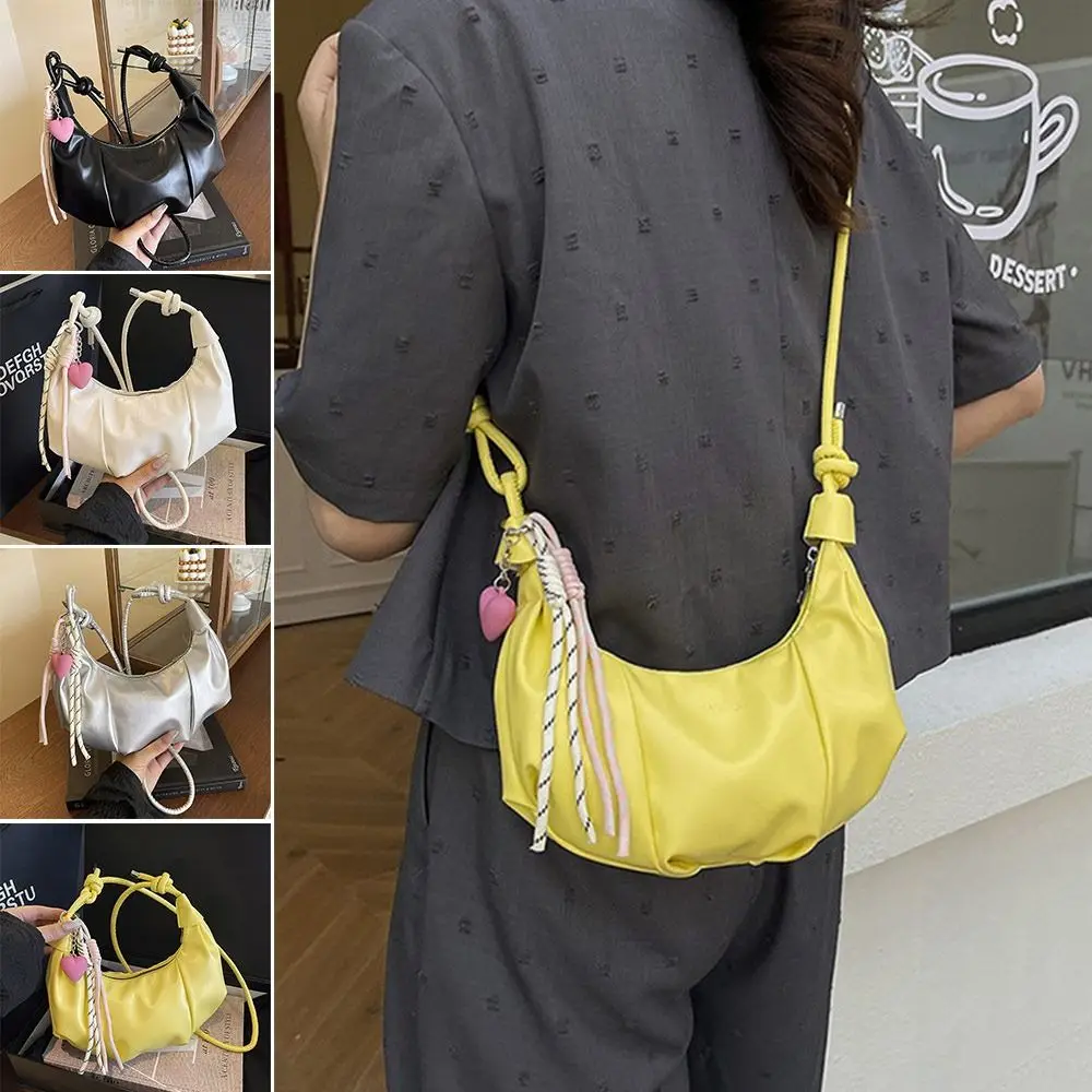 Bolso Hobo de piel sintética con cremallera y hombro gran capacidad - imagen 2