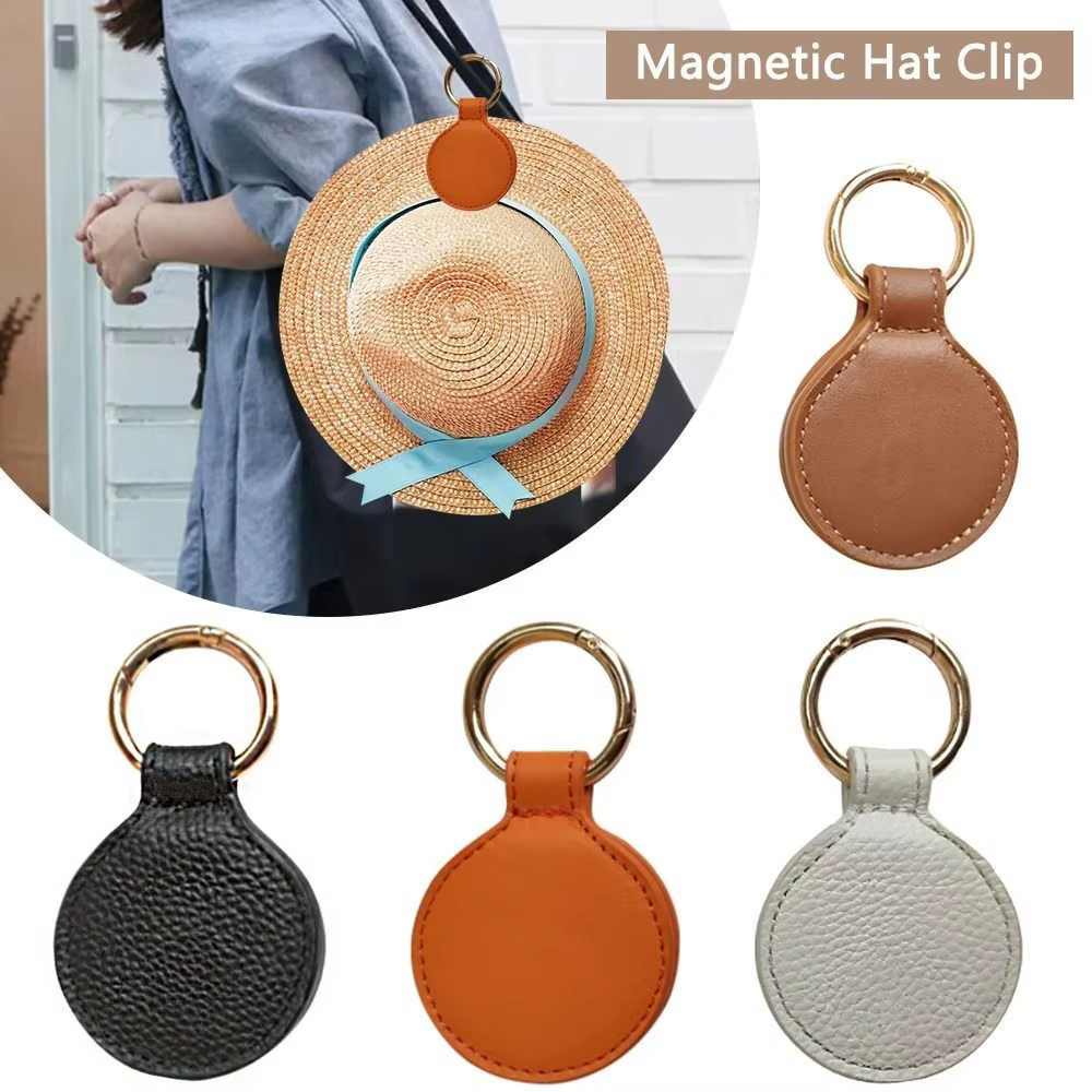 Clip magnético para sombrero y bolso de pesca – Cuero PU