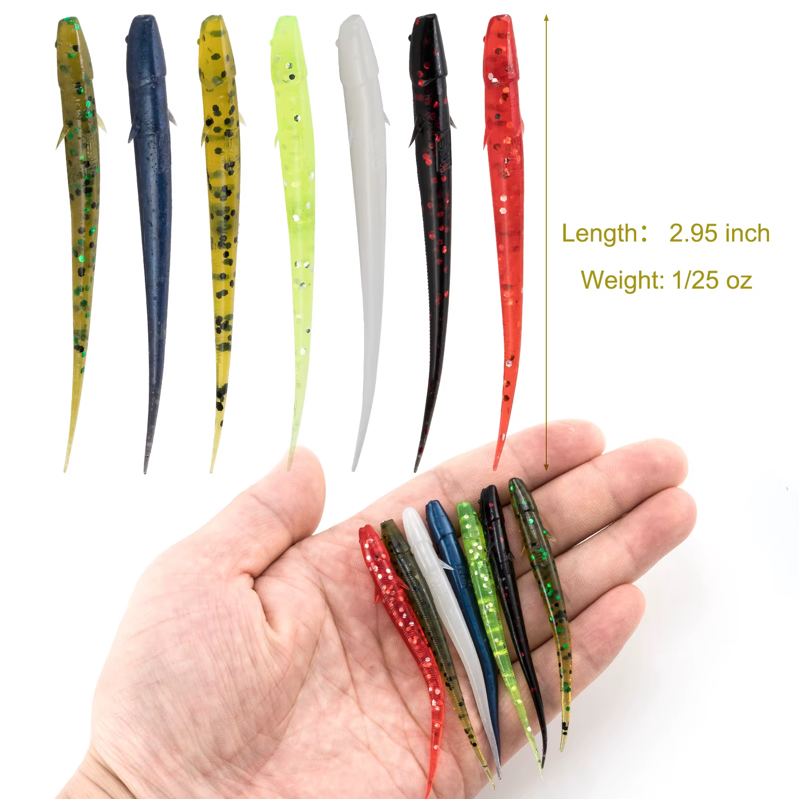 Señuelo vinilo para pesca de lubina, trucha, lucio y perca - imagen 4