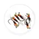 Vtwins Jig Euro Jig Head Perdigón ninfas para trucha y grayling - imagen 5