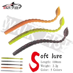 WALK FISH Vinilo worm flotante plano para trucha