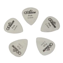 Púas de guitarra duraderas plateadas para bajo y ukelele