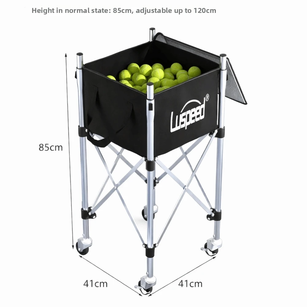Carrito de tenis Luspeed con inserto de pelotas y acero inoxidable - imagen 2