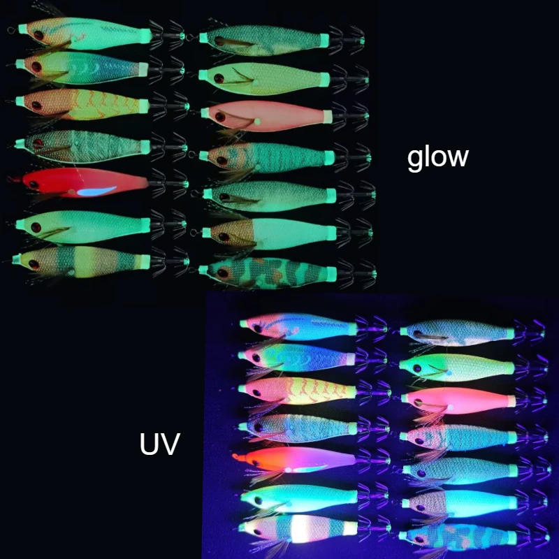 Señuelos Egi UV horizontales para calamar en agua salada - imagen 4