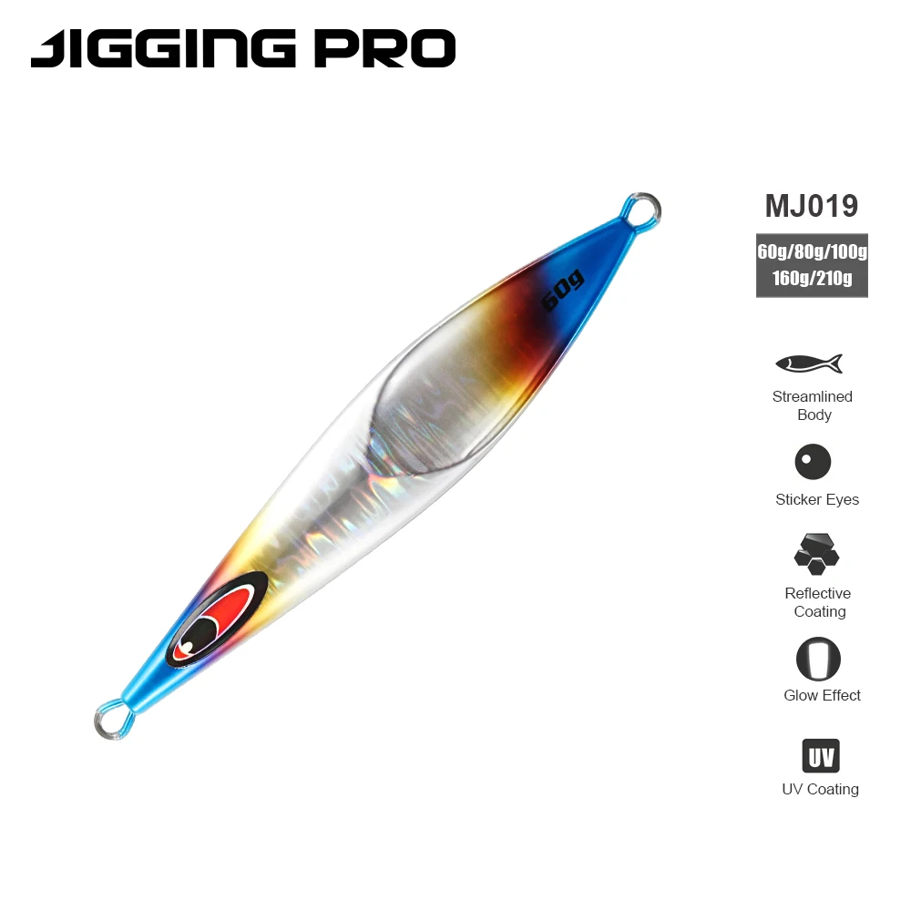 JIGGING PRO señuelo jigging de metal UV brillante para agua salada - imagen 5