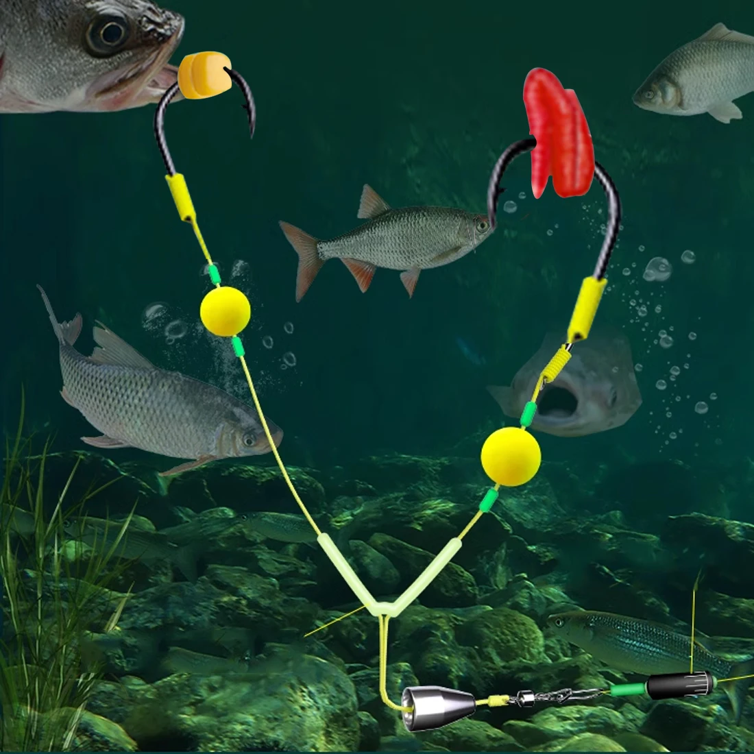 Aplicación práctica del equipo de pesca en acción