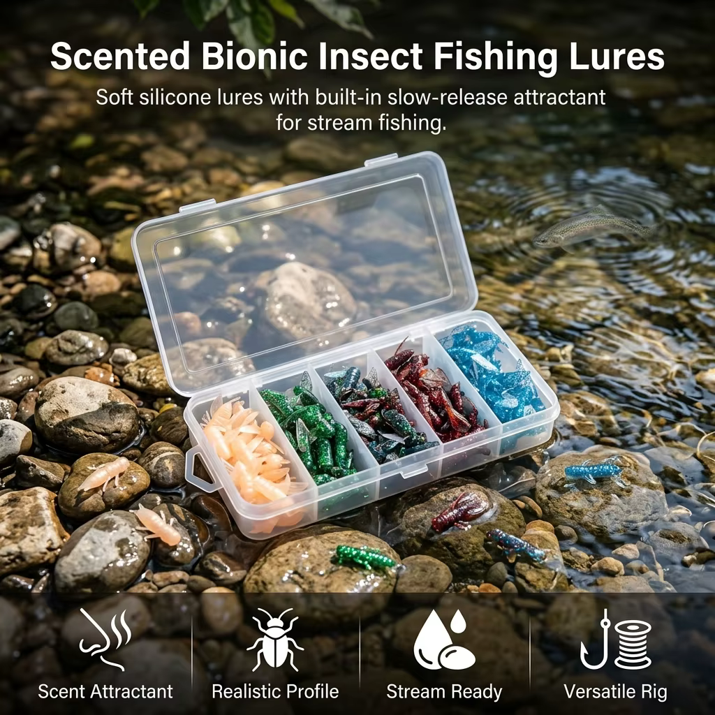 Señuelo Biónico de Silicona Suave para Mosca – Realista y Duradero - imagen 4