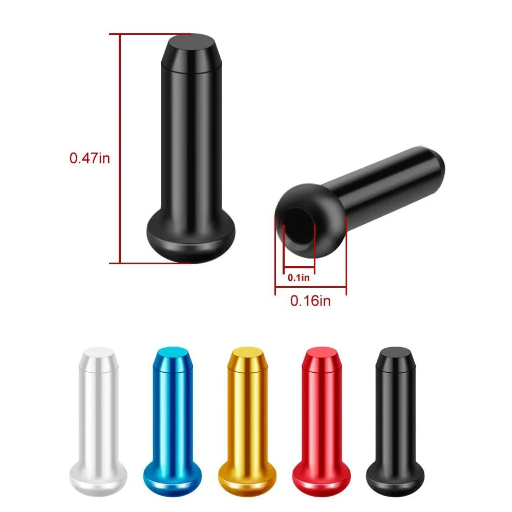 Piezas de aluminio para tapas de extremo de cable freno y cambio - imagen 5