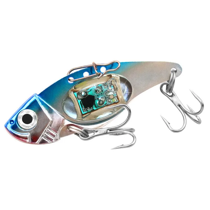 Luz LED intermitente para pesca electrónica, anzuelo triple - imagen 2