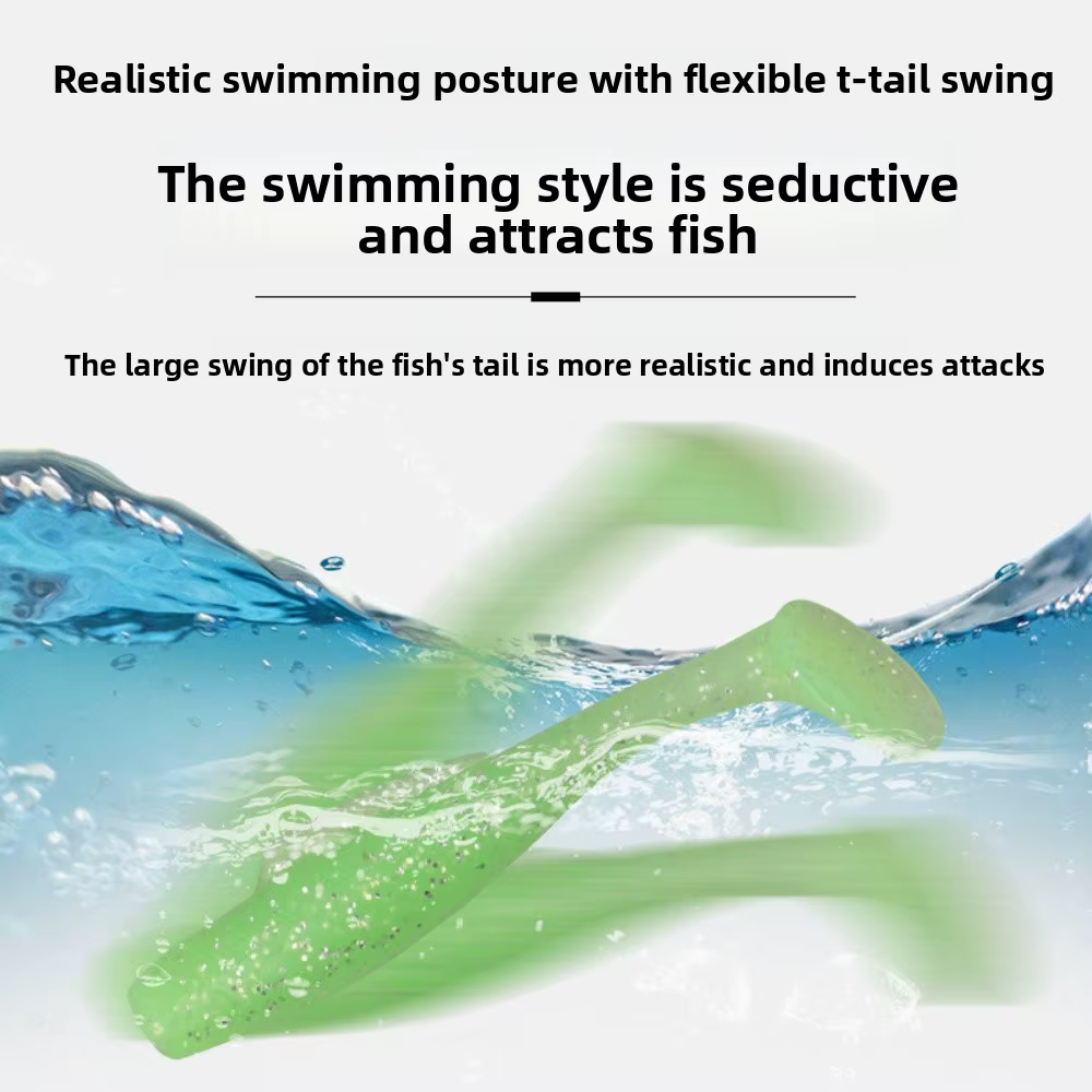 Swimbait Flotante de Vinilo – Señuelo Blando para Jigging - imagen 2