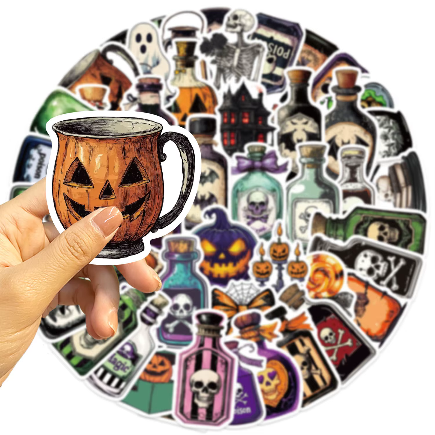 Pegatinas Halloween Poción Mágica Grafiti Impermeable Dibujos Animados - imagen 4