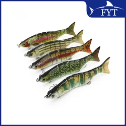 Swumbait realista 8 segmentos – Crankbait duro 18cm con anzuelos