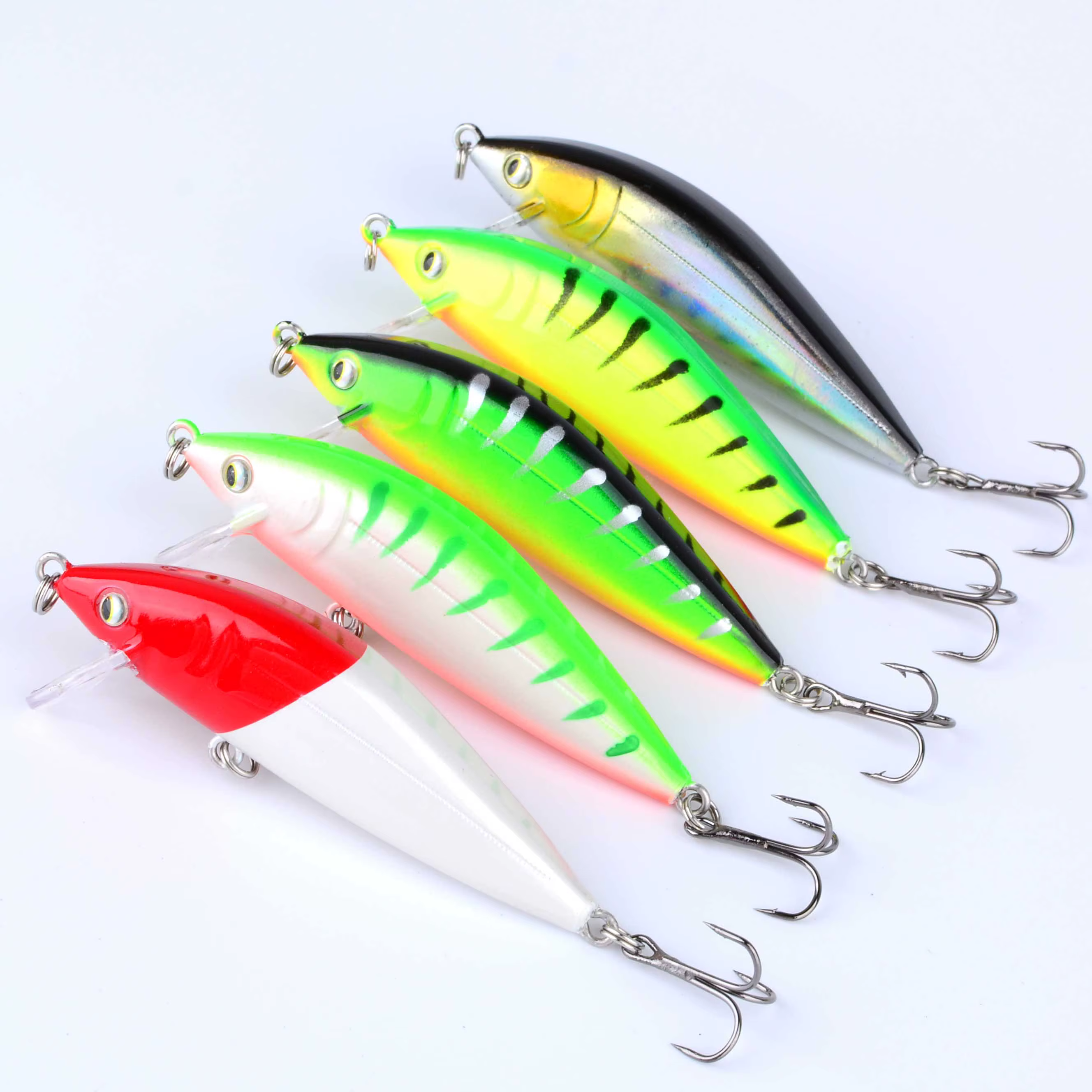 Señuelo Minnow Crankbait con Ojos 3D – Cebo Rígido de Pesca - imagen 5