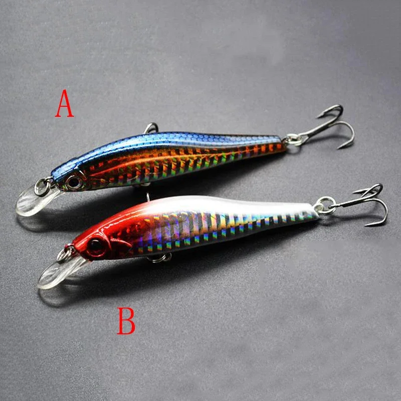 Minnow Duro Con Ojos 3D Señuelo De Hundimiento Laser Crankbait - imagen 5