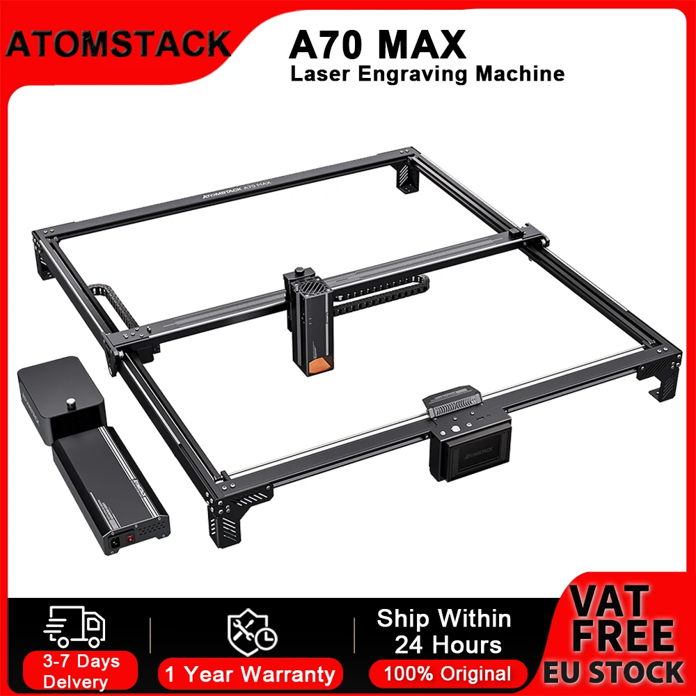 ATOMSTACK A70 MAX Grabador láser con corte y grabado automático