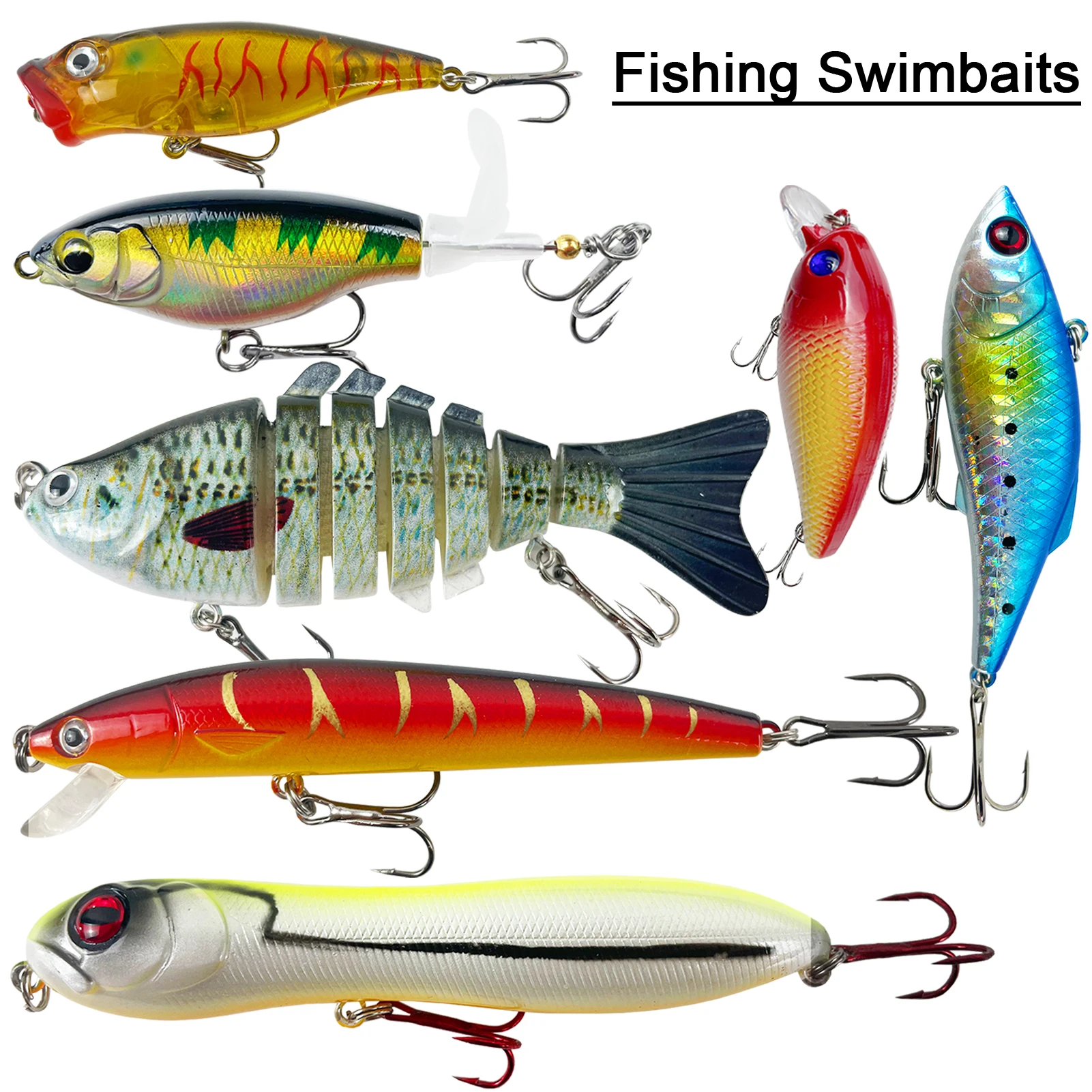 Kit de señuelos Fisher para pesca con lombrices blandas y cebo erizo - imagen 3