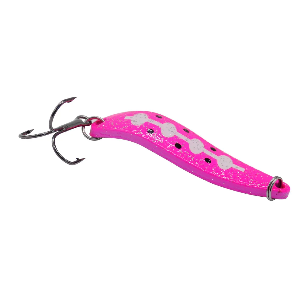 Señuelo de pesca metálico con lentejuelas en tonos vibrantess