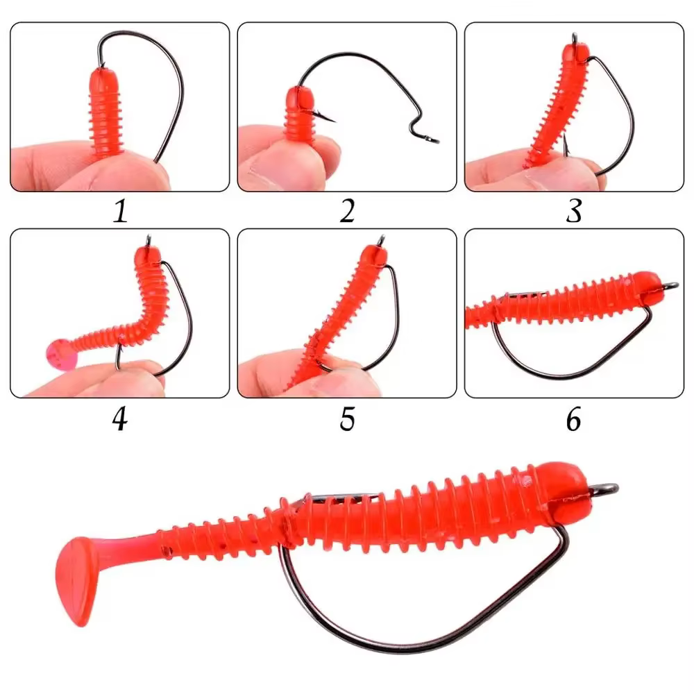 Kit Jig Heads 3,5g con vinilos 5cm 0,7g aparejos de pesca - imagen 2