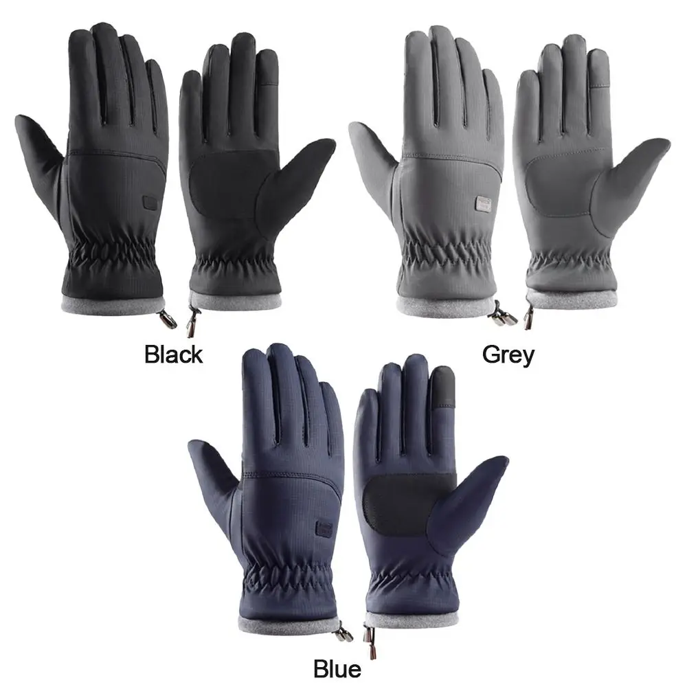 Guantes de invierno para hombre con forro de felpa gruesa