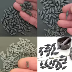 Clips de plomo anti-enredos y fundas amortiguadoras de goma para carpa
