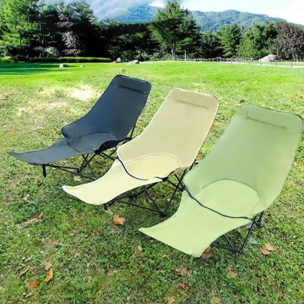 Silla plegable ligera de camping tipo luna para pesca y picnic - imagen 2