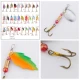 Spinnerbaits con lentejuelas láser y anzuelos triples para lubina