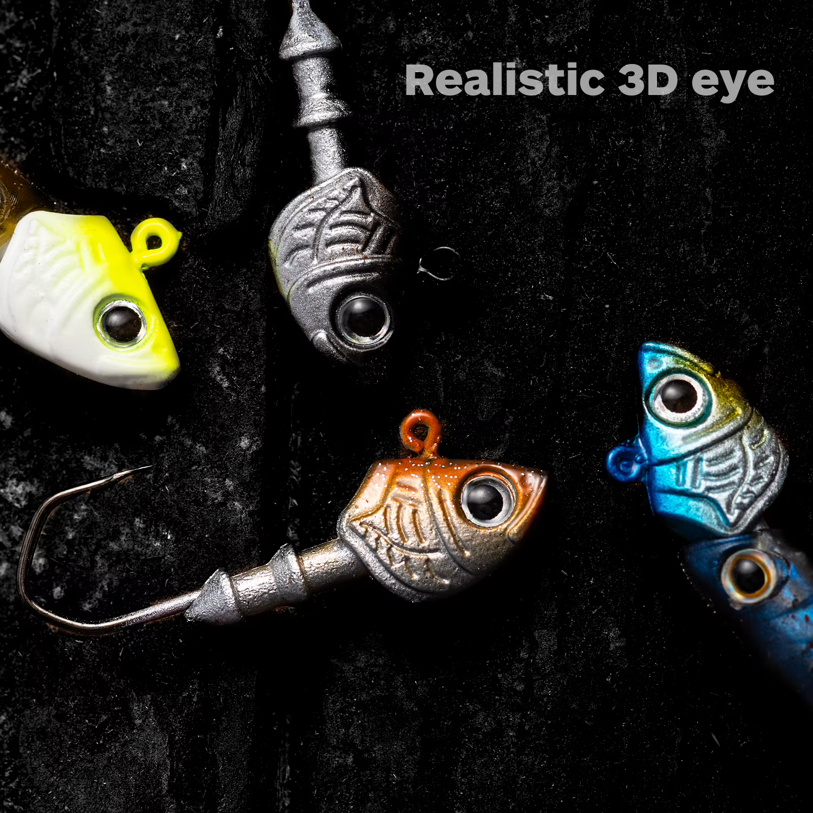 Anzuelos Jig Head Goture 3D – 7g/10g/14g para lubina - imagen 5