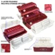 Caja de aparejos ZYZHE multicapa de gran capacidad y resistente - imagen 4